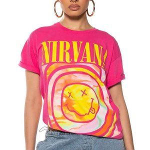 Nirvana Office Logo Oversized Band Tee